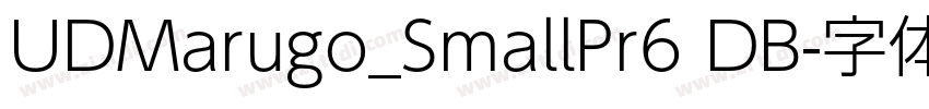 UDMarugo_SmallPr6 DB字体转换